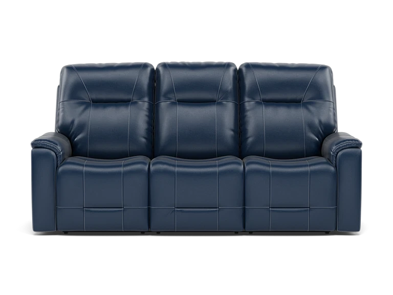 Matthew Leather Fully Loaded Zero Gravity Reclining Sofa With Hidden Cupholders